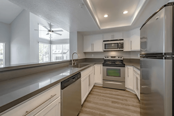 Upgraded black or stainless-steel* appliances